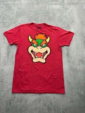 Nintendo Super Mario Bowser Face Graphic T-Shirt